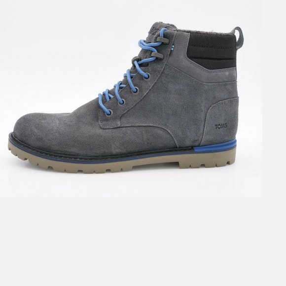 Toms Suede Lace Up Round Toe Combat Ankle Boots main image 4